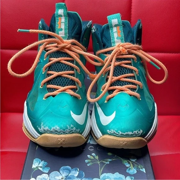 🌴🔥Nike LeBron X Miami Dolphins - Picture 6 of 9